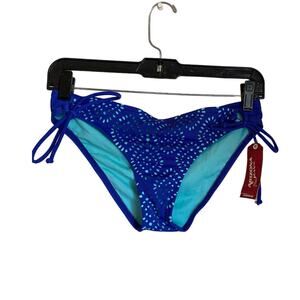 NWT Arizona Jean co Blue Bikini Bottom Size M